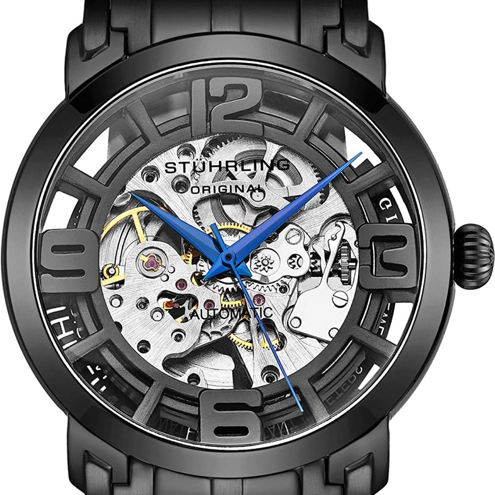 Stuhrling Original Skeleton Watches for Men - Mens Automatic Watch